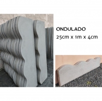  Meio fio ondulado